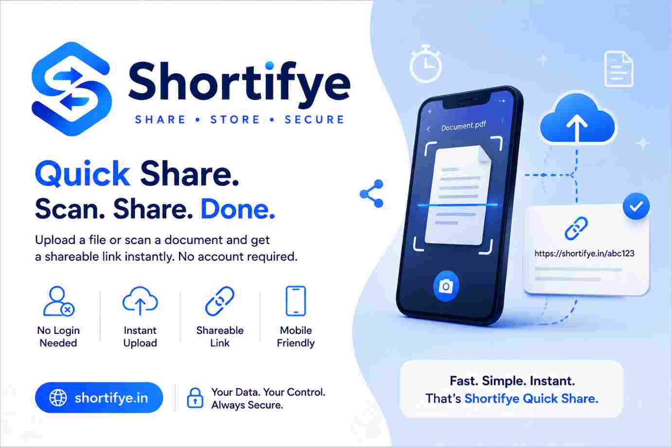 Introducing Shortifye.in — A Smarter Way to Store, Organize and Share Your Documents